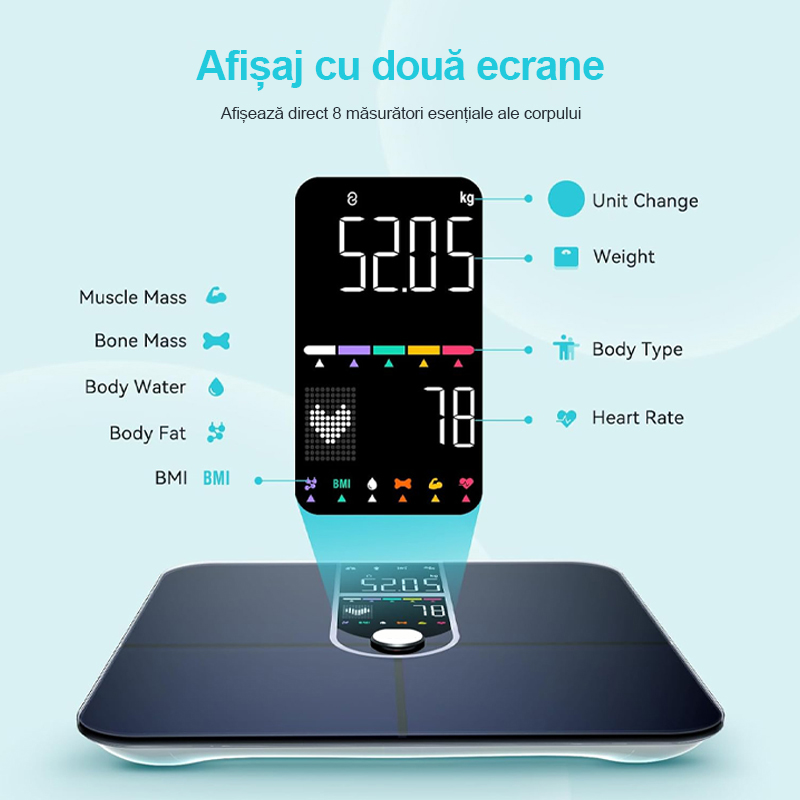 bluetooth váha na zloženie tela